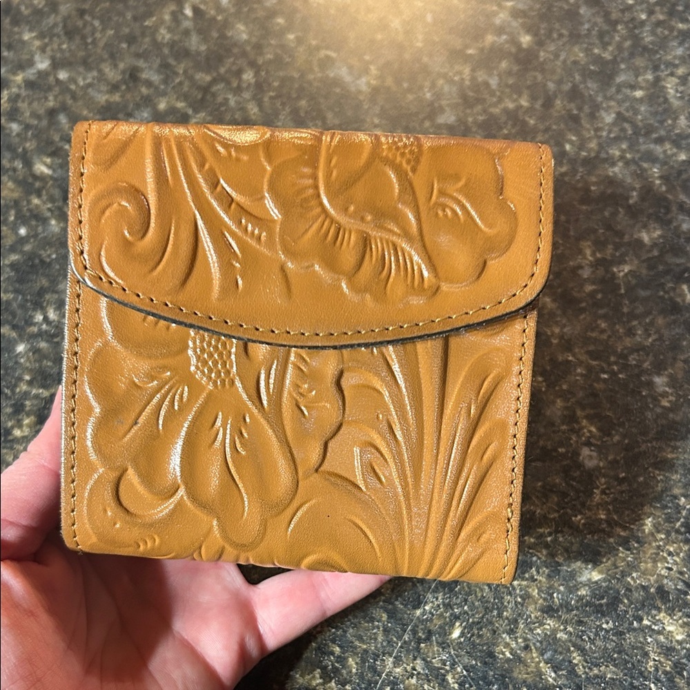 Patricia Nash Tan Embossed Wallet